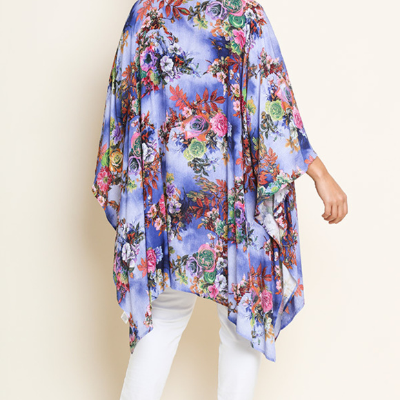 Umgee PLUS Blue Kimono - Picture 4 of 5